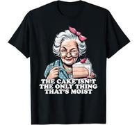 The Cake Isn't The Only Thing That's Moist Kids Womens Mens T Shirt Medium Black