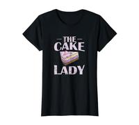 The Cake Lady Sweet Masterpieces Value Graphic T-Shirt, Women, Black, L