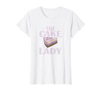 The Cake Lady Sweet Masterpieces Value Graphic T-Shirt, Women, White, XL