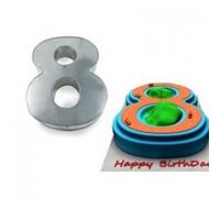 The Cakes World Small Number Birthday Wedding Anniversary Cake Tin - 10” x 8” (2.5” deep) (8)