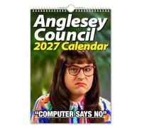 The Calendar King // ANGLESEY COUNCIL - 2027 Wall Calendar - A4 SIZE/Novelty Gift/Secret Santa/Office Gift/Quirky/Birthday Present/Gift for her/Gift for him/Present