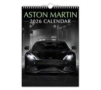 The Calendar King - Aston - 2026 Wall Calendar - Nostalgic/Motoring/Classic Car/Christmas/Birthday/Gift Idea/Present/Novelty/Secret Santa/Office Gift (Full Colour, A4 Size)