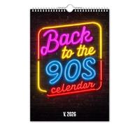 The Calendar King // Back to the 90's - 2026 Wall Calendar (Full Colour, A3 Size)