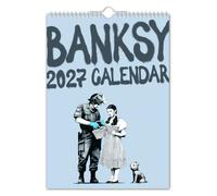 The Calendar King // Banksy - 2027 Wall Calendar - A3 Size // Creative/Art/Quirky/Christmas/Birthday/Gift Idea/Present/Novelty/Secret Santa/Year Planner/Office Gift (Full Colour, A3 Size)
