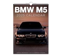 The Calendar King - Beemer M5-2026 Wall Calendar - Nostalgic/Classic Car/Christmas/Birthday/Gift Idea/Present/Novelty/Humour/Secret Santa/Year Planner/Office Gift (Full Colour, A3 Size)