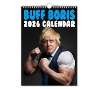 The Calendar King // Buff Borris - Boris Johnson - 2026 Wall Calendar (Full Colour, A4 Size)