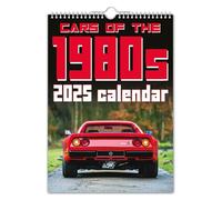 The Calendar King - Cars of the 1980's - 2025 Wall Calendar - A4 Wall Calendar/Christmas/Birthday/Gift Idea/Present/Novelty/Humour/Secret Santa/Year Planner/Office Gift