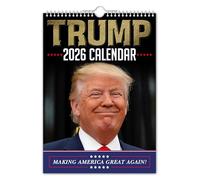The Calendar King - Donald Trump - 2026 Wall Calendar - Funny/Quirky/Christmas/Birthday/Gift Idea/Present/Novelty/Humour/Secret Santa/Year Planner/Office Gift
