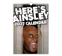 The Calendar King - Here's Ainsley - 2027 Wall Calendar - Funny/Quirky/Christmas/Birthday/Gift Idea/Present/Novelty/Humour/Secret Santa/Year Planner (Full Colour, A4 Size)