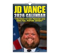 The Calendar King // JD Vance - 2026 Wall Calendar - 2026 Wall Calendar - 210MM X 297MM (8.3 X 11.7 INCH)