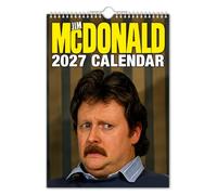 The Calendar King // JIM McDONALD - A4 Size 2027 Wall Calendar - Funny/Novelty Gift/Secret Santa/Office Gift/Quirky/Gift for her/Gift for him/Present Roy Cropper