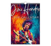 The Calendar King // Jimi Hendrix - ART - A4 Size 2026 Wall Calendar // CREATIVE