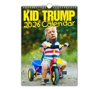 The Calendar King - Kid Trump/Donald Trump 2026 Wall Calendar - A4 size - Funny/Quirky/Christmas/Birthday/Gift Idea/Present/Novelty/Humour/Secret Santa/Year Planner/Office Gift