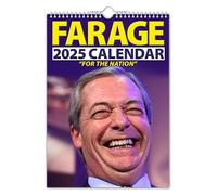 The Calendar King // Nigel Farage - 2025 Wall Calendar (Full Colour, A4 Size)