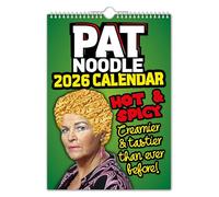 The Calendar King - Pat Noodle/Pat Butcher 2026 Wall Calendar (A4 Size) // Funny/Quirky/Christmas/Birthday/Gift Idea/Present/Novelty/Humour/Secret Santa/Year Planner/Office Gift