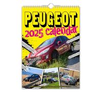 The Calendar King // Peugeot - 2025 Wall Calendar - A4 Size // Funny/Quirky/Christmas/Birthday/Gift Idea/Present/Novelty/Humour/Secret Santa