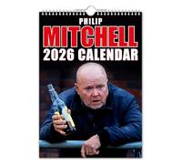 The Calendar King - Phil Mitchell 2026 Wall Calendar // Funny/Quirky/Christmas/Birthday/Gift Idea/Present/Novelty/Humour/Secret Santa/Year Planner/Office Gift … (Full Colour, A4 Size)