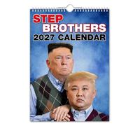 The Calendar King // STEP BROTHERS - 2027 Wall Calendar/Kim Un/Donald Trump/Novelty Gift/Secret Santa/Office Gift/Birthday Present/Gift for him (Full Colour, A3 Size)