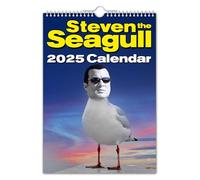 The Calendar King // Steven the Seagull - 2025 Wall Calendar (Full Colour, A4 Size)