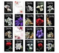 The Calendar King // Sympathy Card Pack - Set of 20 Assorted Sympathy Cards with Envelopes - Printed on Premium Heavy Card - Finished Size: 148mm x 210mm - SYM_008
