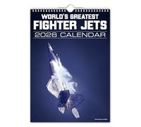 The Calendar King // World's Greatest Fighter Jets - 2026 Wall Calendar (Full Colour, A4 Size)
