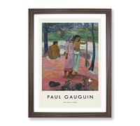 The Call By Paul Gauguin Exhibition Museum Painting Framed Wall Art Print, Ready to Hang Picture for Living Room Bedroom Home Office Décor, Walnut A4 (34 x 25 cm)