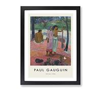 The Call By Paul Gauguin Exhibition Museum Painting Framed Wall Art Print, Ready to Hang Picture for Living Room Bedroom Home Office Décor, Black A4 (34 x 25 cm)