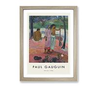 The Call By Paul Gauguin Exhibition Museum Painting Framed Wall Art Print, Ready to Hang Picture for Living Room Bedroom Home Office Décor, Oak A4 (34 x 25 cm)
