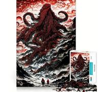 The Call of Cthulhu Jigsaw Puzzle for Teenagers 1000 Pieces Enhance Recall Quiet Fun Exact Edge Artistic Gift (38x26cm)