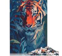 The Calm Tiger Puzzle Fun Activity for at Home Premium Cardboard Jigsaw Puzzle for Adults Teen 1000pcs (75x50cm)