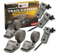 The...Cam EasyNest-6 Trail Camera Premium Mounting Kit - 3 Pack EasyHow-PRO Adjustable Camera Holders + 3 Pack EasyStrap Nylon Straps Universal 360° Mount & Tree Strap Set for Wildlife Cameras