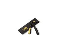 The Cambridge Cutthroat Matte Black & Gold Straight Razor - Premium Single-Blade Barber Razor, Professional Straight Edge