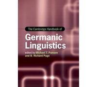 The Cambridge Handbook of Germanic Linguistics – Cambridge Handbooks in Language and Linguistics