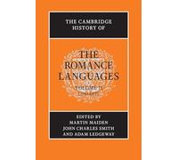 The Cambridge History of the Romance Languages: Volume 2, Contexts