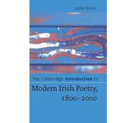 The Cambridge Introduction to Modern Irish Poetry, 1800-2000 (Cambridge Introductions to Literature)