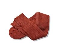 The Cambridge Sock Company Alpaca Socks Men Women Luxurious Comfortable Soft Warm Knee-length Welly Festival Walking Outdoor Pursuits Country Socks - Terracotta - Medium