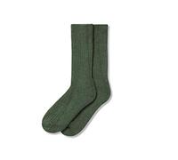 The Cambridge Sock Company Alpaca Socks Men Women Short Ribbed Luxurious Comfortable Soft Walking Gardening House Autumn Winter Socks - Seaweed - Large
