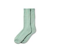 The Cambridge Sock Company Alpaca Socks Men Women Short Ribbed Luxurious Comfortable Soft Walking Gardening House Autumn Winter Socks - Cambridge Blue - Small