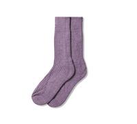 The Cambridge Sock Company Alpaca Socks Men Women Short Ribbed Luxurious Comfortable Soft Walking Gardening House Autumn Winter Socks - Buddleia - Small