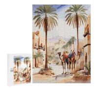 The Camel And The Ancient Hobby Jigsaw Puzzle for Adults, 500 PCS, An Engaging Indoor Activity for Quiet Evenings, for Indoor Play