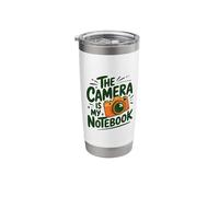 The Camera is My Notebook, Photojournalist Photographer Stainless Steel Insulated Tumbler