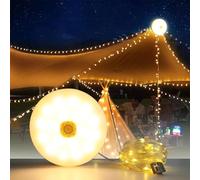 The Camp Lamp, Magnetic Attachments, The Camp Lamp 33ft Retractable, 8 Light Modes, for Camping, Hiking, Or Hosting A Backyard Gathering (1 pcs)