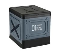 The camping toilet is stronger in loading capacity, consists of PP and ABS materials, withstands the use of outdoor and car transport and at the same time offers a strong grip