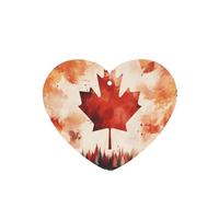 The Canadian Flag 4 Pcs Car Air Freshener Cards, Hanging Disposable Card Fresheners for Vehicles, Lavender Scented