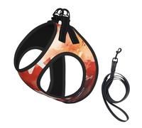 The Canadian Flag Dog Harness - Equipped with Reflective Straps and Quick Release Buckles - Suitable for Small Cats and Dogs