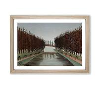 The Canal by Henri Rousseau Framed Print | A2 Oak Framed Wall Art | Ready to Hang | Modern Nature Picture | Living Room Bedroom Lounge Office