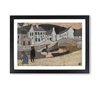 The Canal in Brittany by Roger De La Fresnaye Framed Print | A2 Black Framed Wall Art | Ready to Hang | Modern Nature Picture | Living Room Bedroom Lounge Office