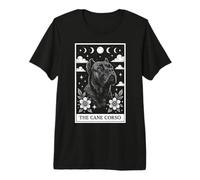The Cane Corso Dog Tarot Card Witchy Moon Premium T-Shirt