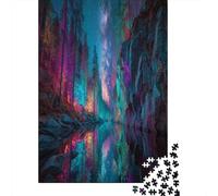 The Canyon Neon Lights Shine, The Bright Milky Way Puzzle 70x50cm/1000pcs Puzzles, Die Für Erwachsene Und Personen Ab 14 Jahren Geeignet Sind