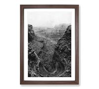 The Canyonlands in Utah Painting Framed Print | A2 Walnut Framed Wall Art | Ready to Hang | Modern Historical Picture | Living Room Bedroom Lounge Office